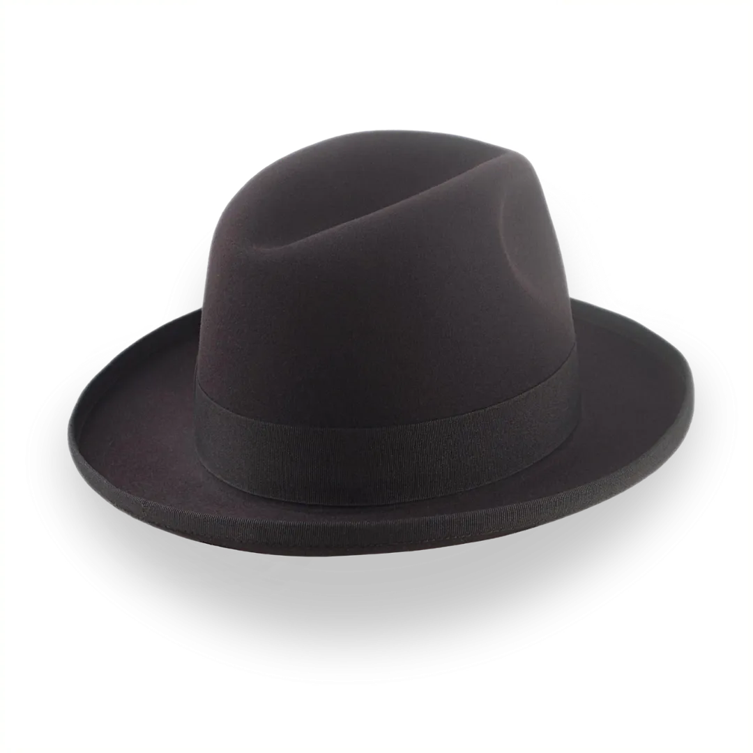 Chocolate Brown Homburg Hat Fedora | The Astir