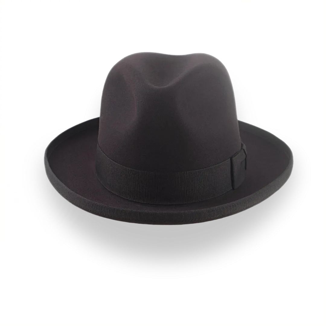 Chocolate Brown Homburg Hat Fedora | The Astir