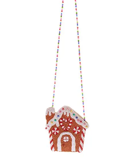 Christmas Cookie House Crossbody Pouch