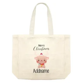 Christmas Cute Animal Series Deer Merry Christmas Shopping Bag