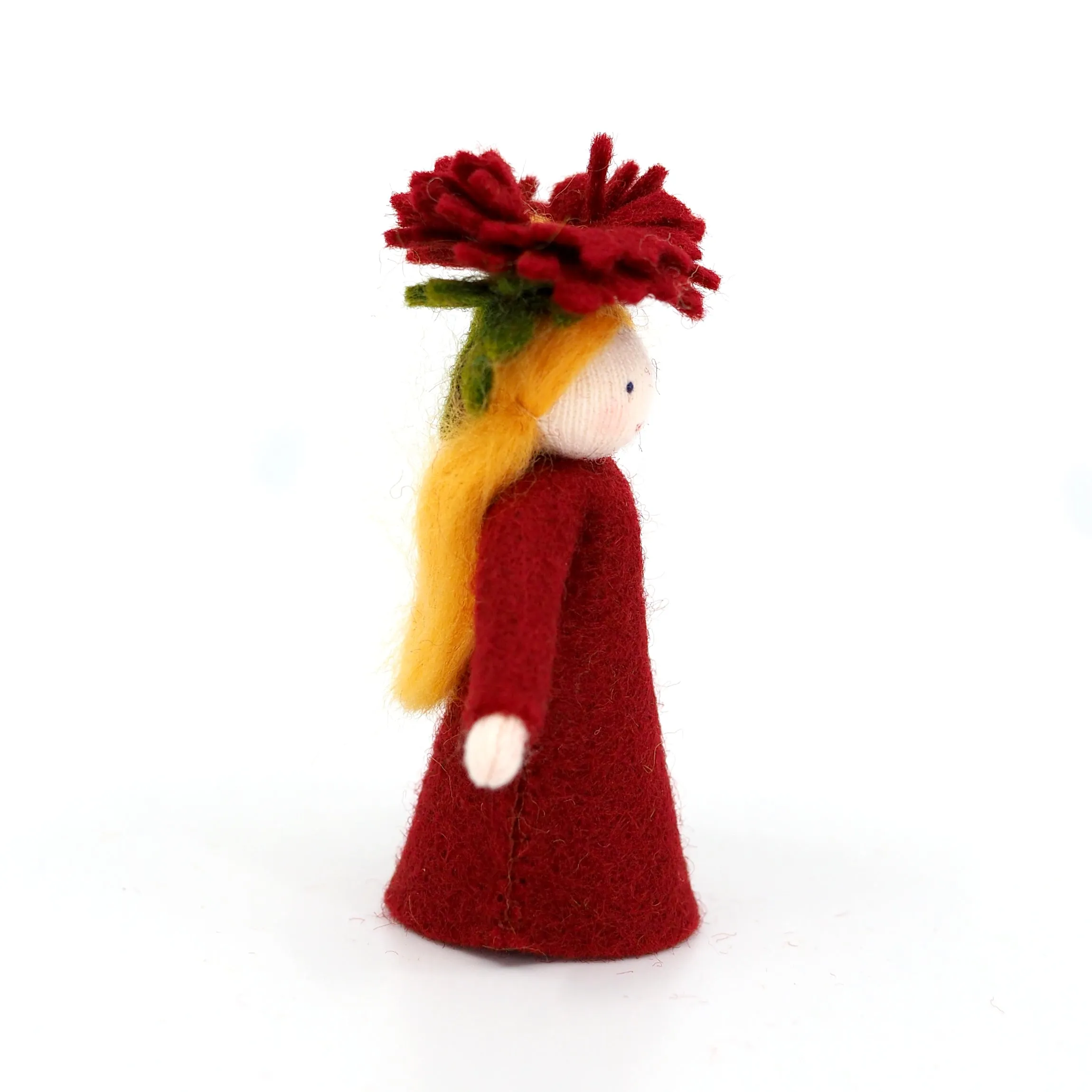 Chrysanthemum Fairy Felted Waldorf Doll