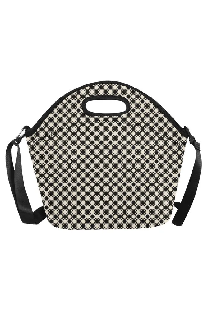 Circles & Squares Neoprene Lunch Bag/Large (Model 1669)