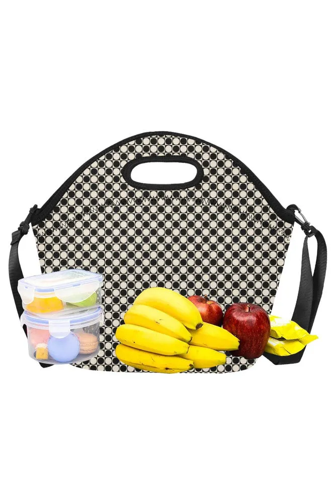 Circles & Squares Neoprene Lunch Bag/Large (Model 1669)