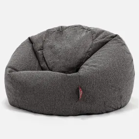 Classic Bean Bag Chair - Interalli Wool Grey