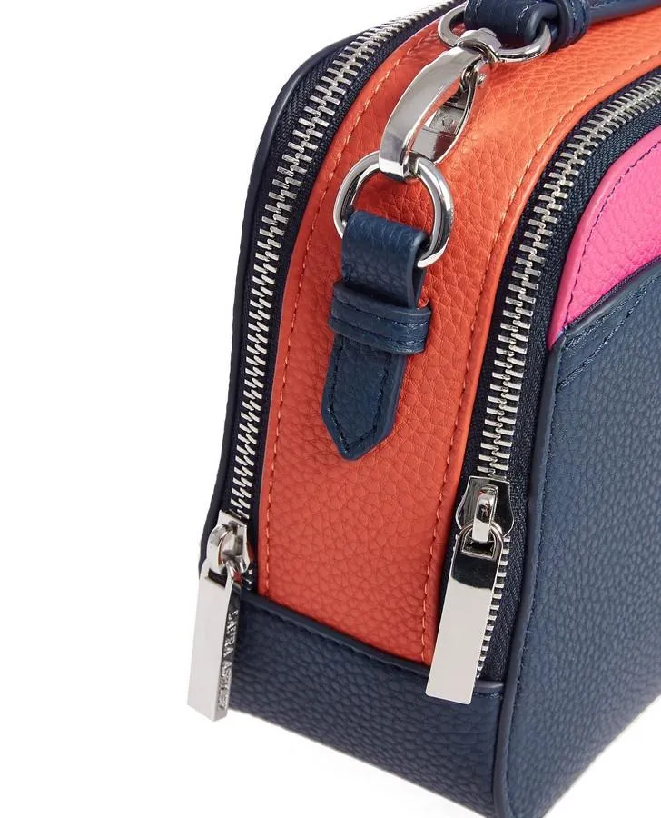 Colourblock Navy Square Cross Body Bag