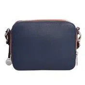 Colourblock Navy Square Cross Body Bag