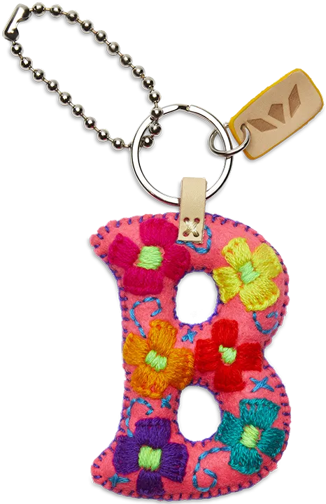 Consuela | Pink Felt Letter Charms