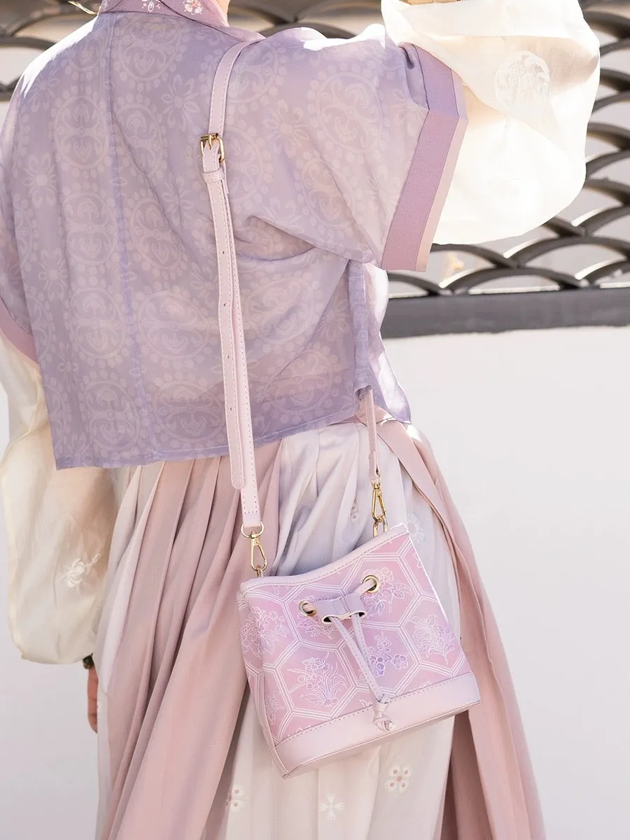 Crossbody Bag for Hanfu & Cheongsam - Lavender Fields