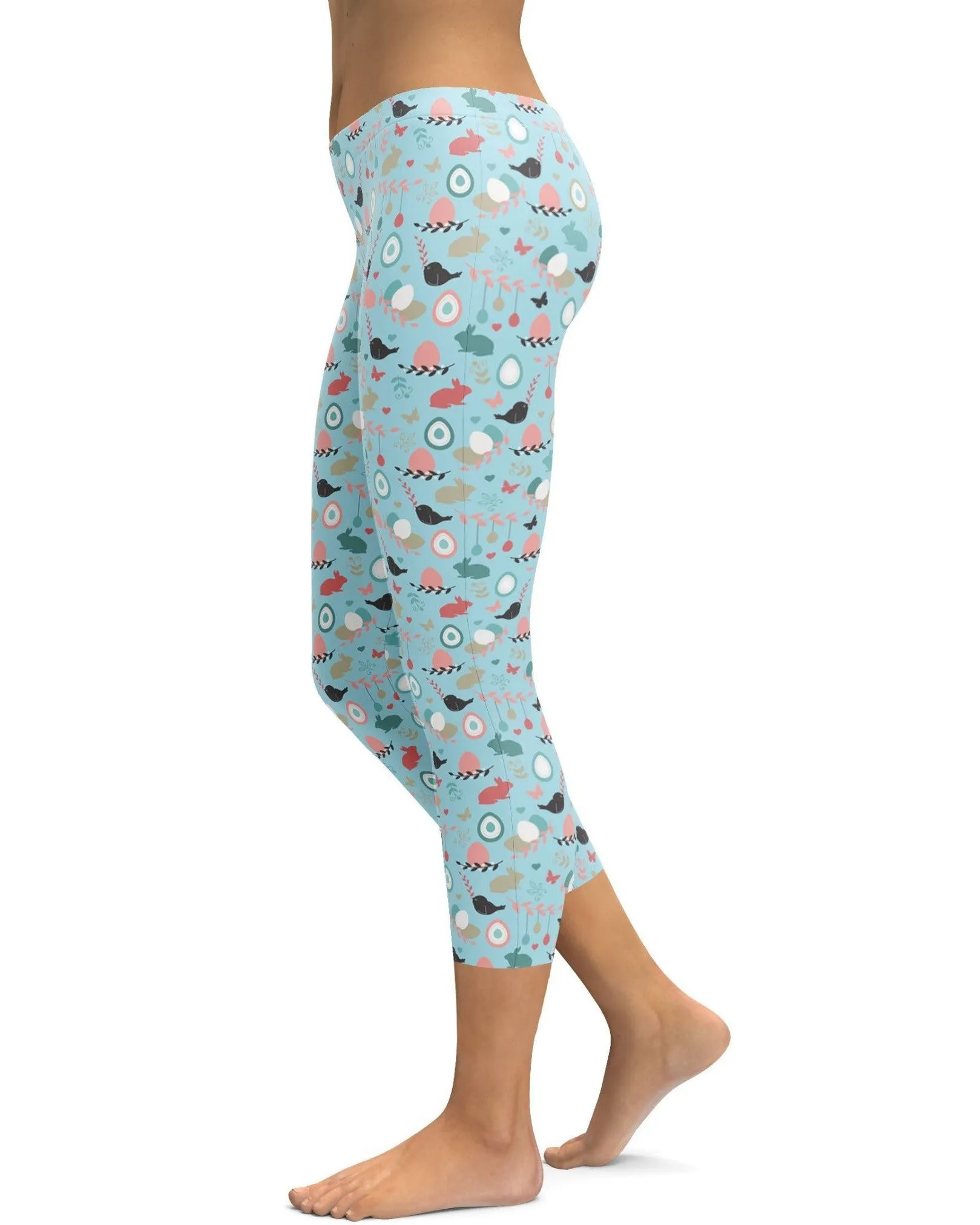 Cute Easter Pattern Capris