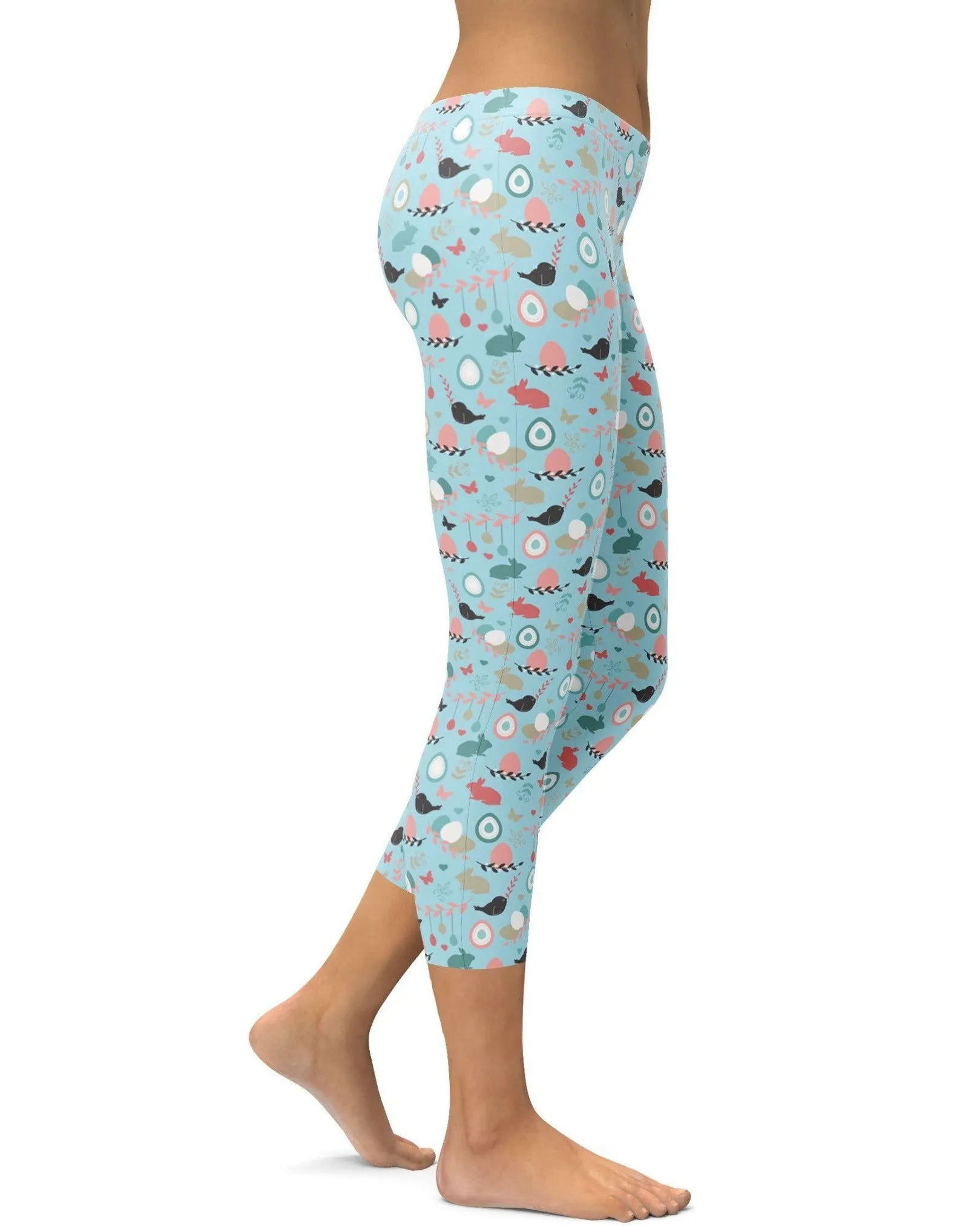 Cute Easter Pattern Capris