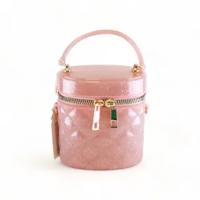 Cylindrical Jelly Purse - Pink