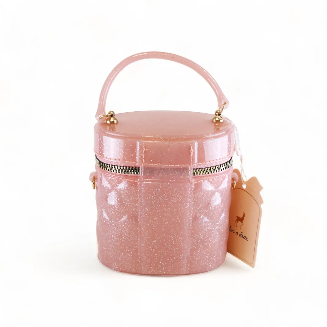 Cylindrical Jelly Purse - Pink