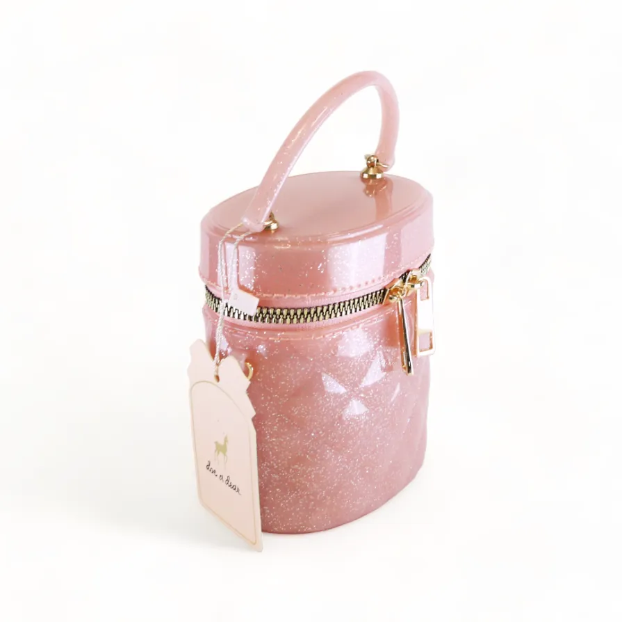 Cylindrical Jelly Purse - Pink