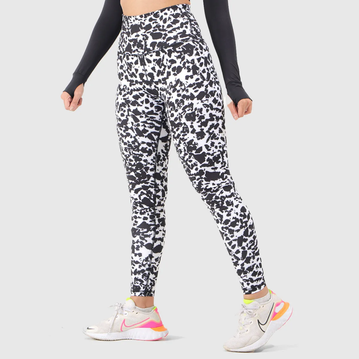 Dalmatian Textured Leggings (White)