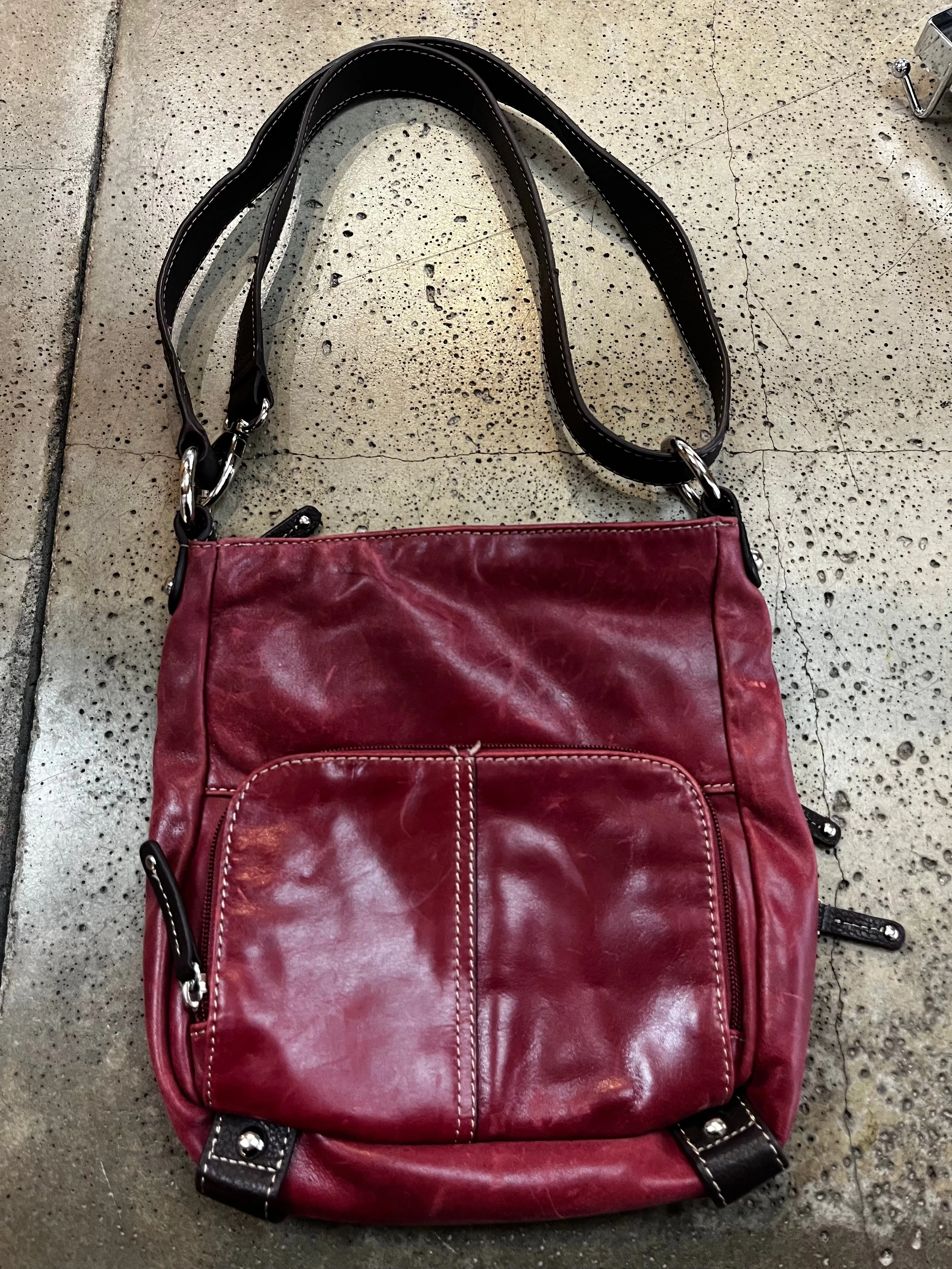 Danier Red Leather Purse