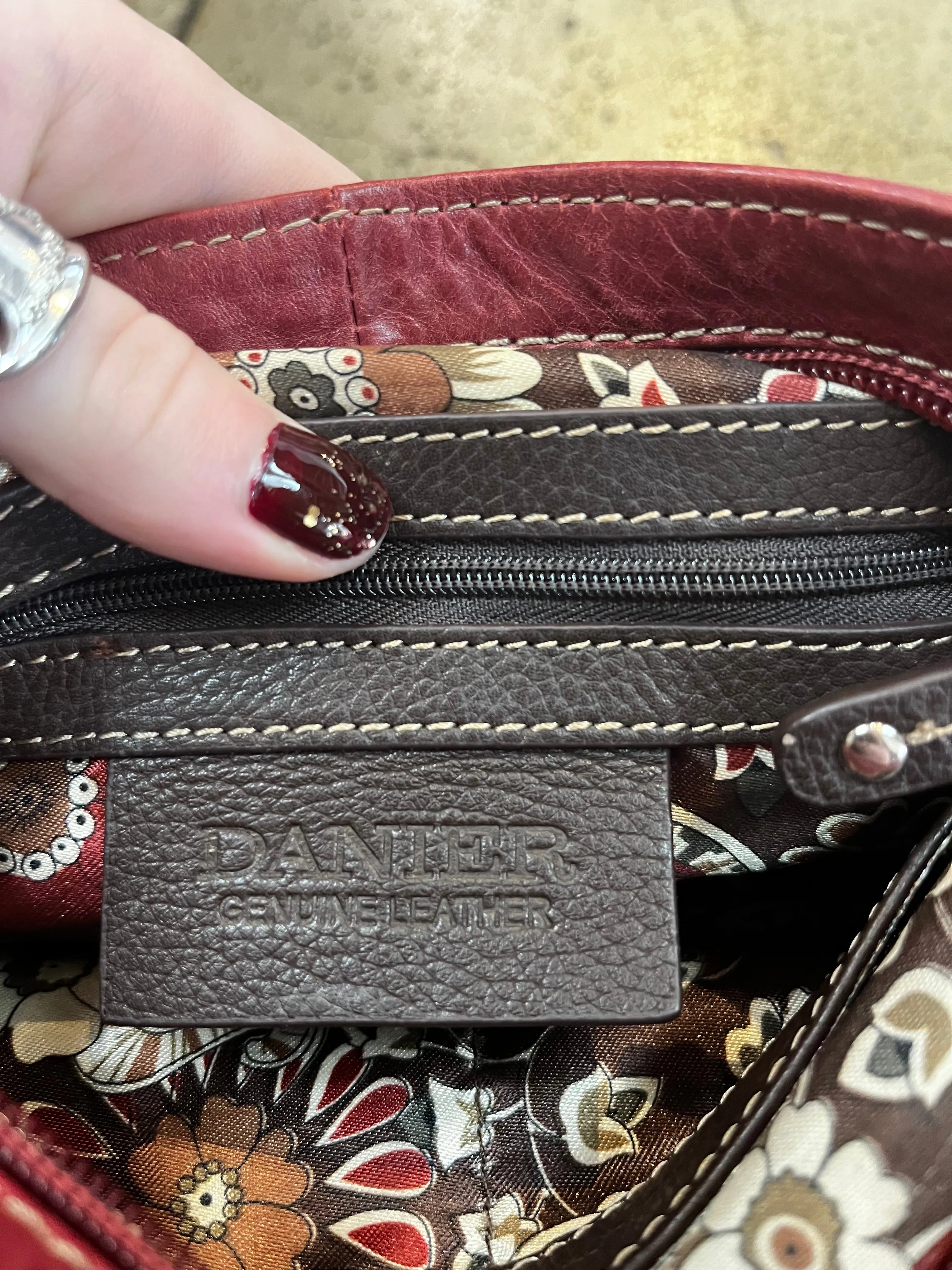 Danier Red Leather Purse