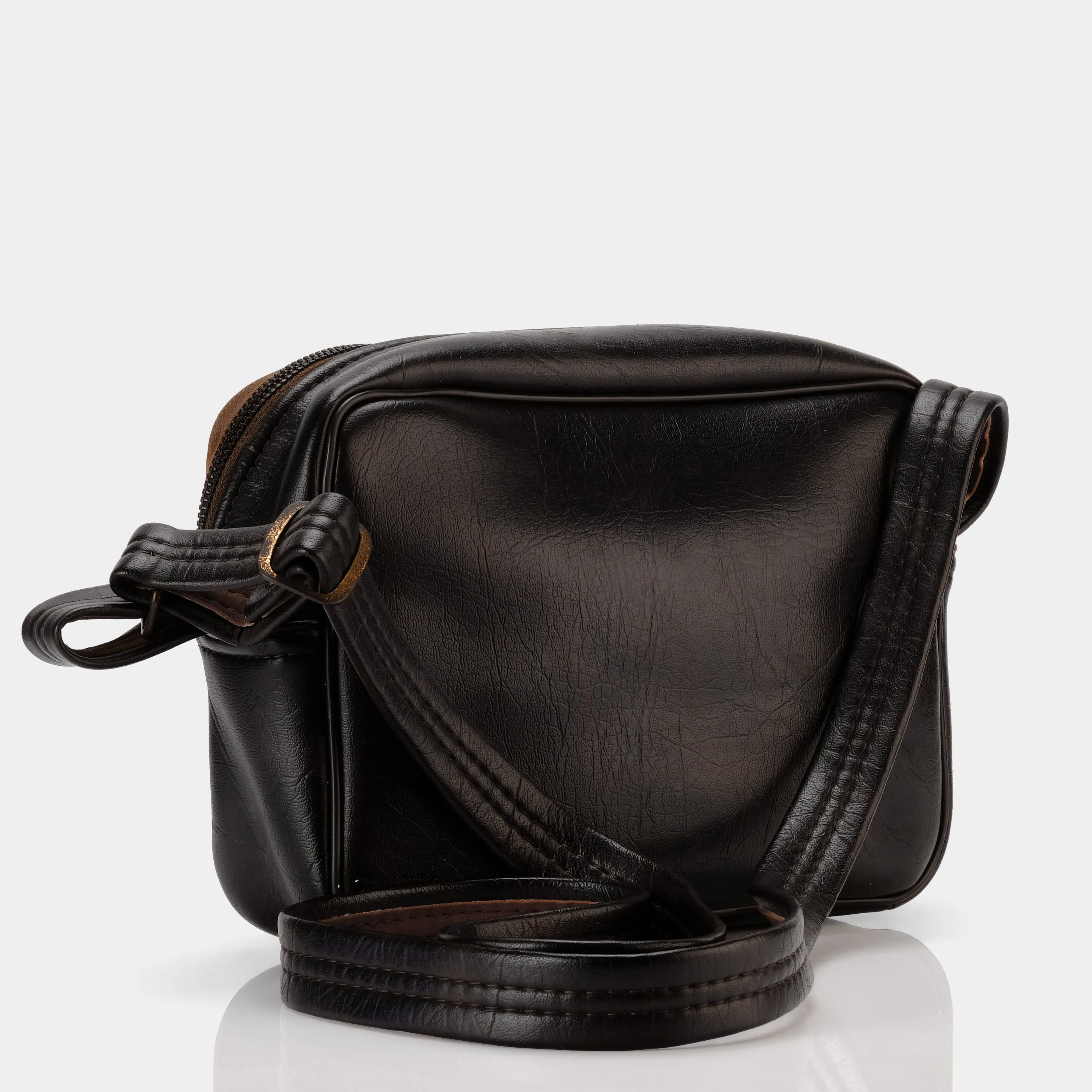 Dark Brown Leather Camera Bag