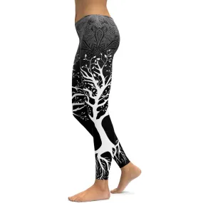 Dark Tree of Life Leggings