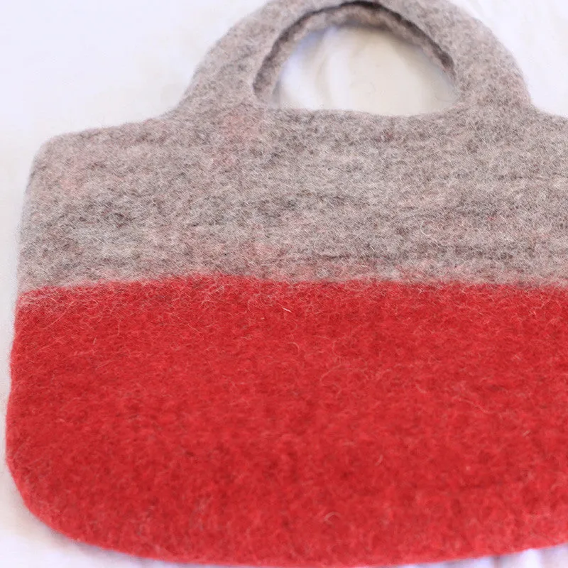 Desert Storm Felt Handbag