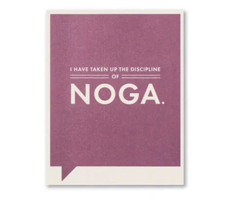 discipline of noga | just for laughs card