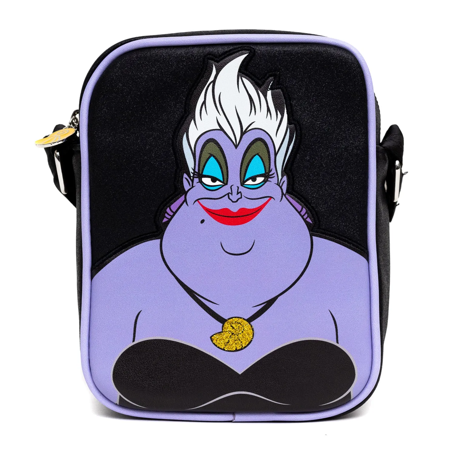 Disney Bag and Wallet Combo, The Little Mermaids Ursula Pose Close Up, Vegan Leather