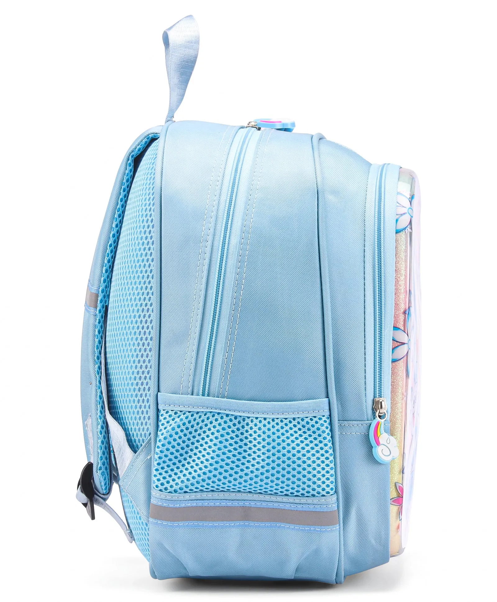 Doll Print Hard Case Backpack - Blue