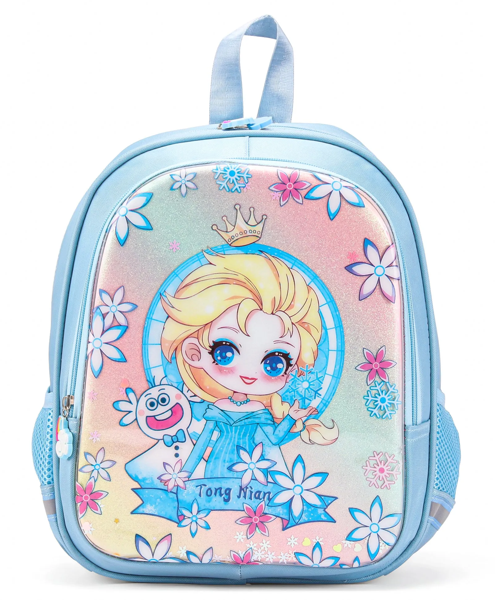 Doll Print Hard Case Backpack - Blue