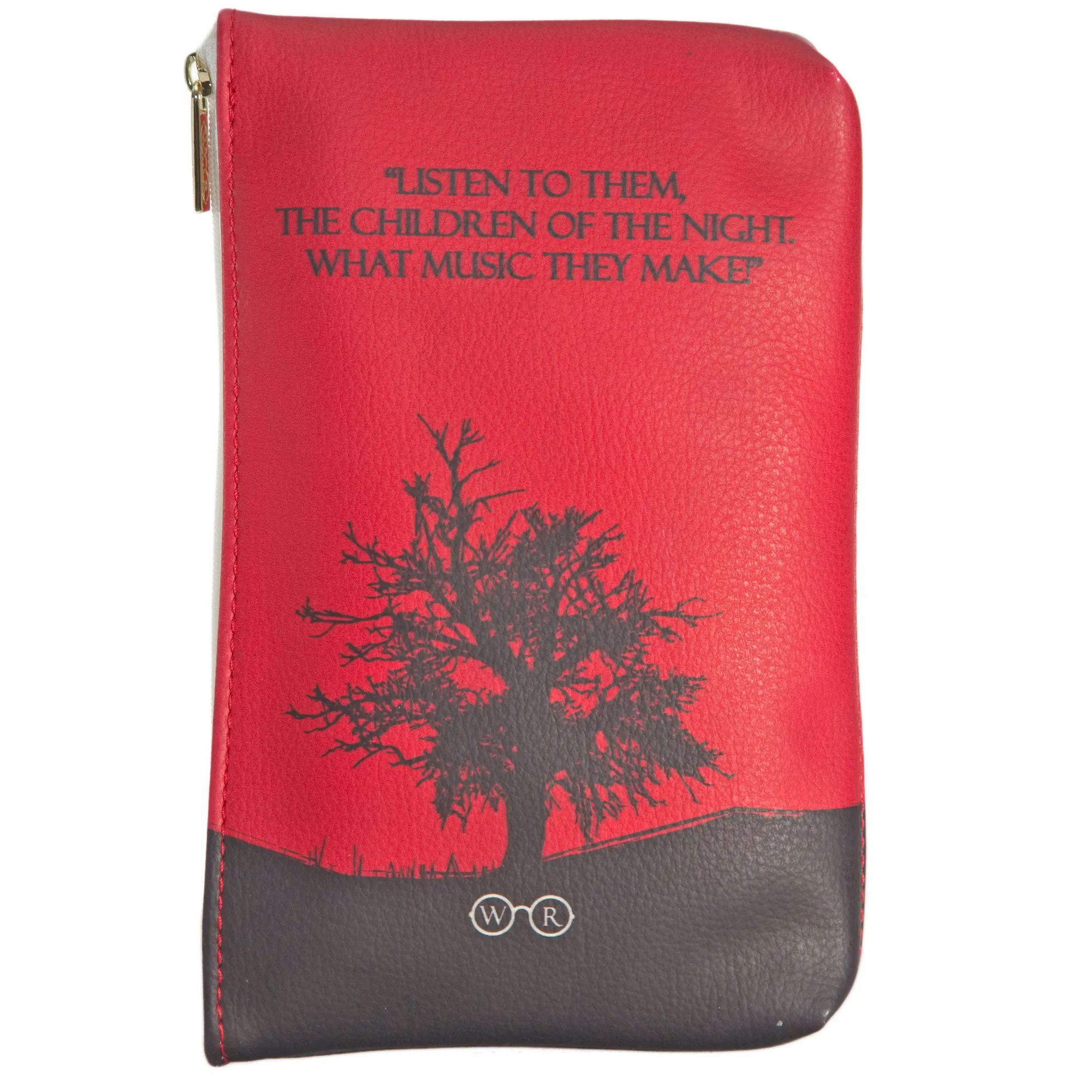 Dracula Moon Red Book Pouch Purse Clutch