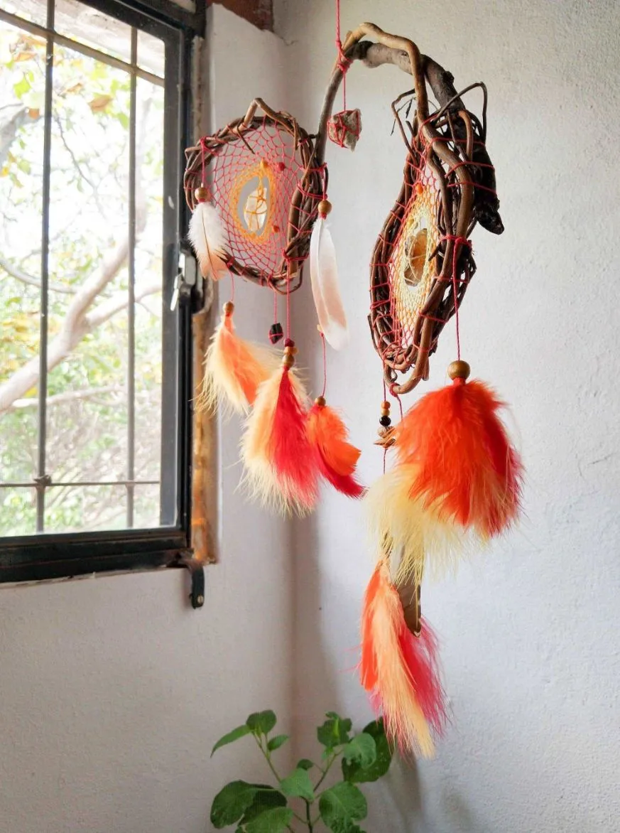 Dreamcatcher with energetic stones Earth Style