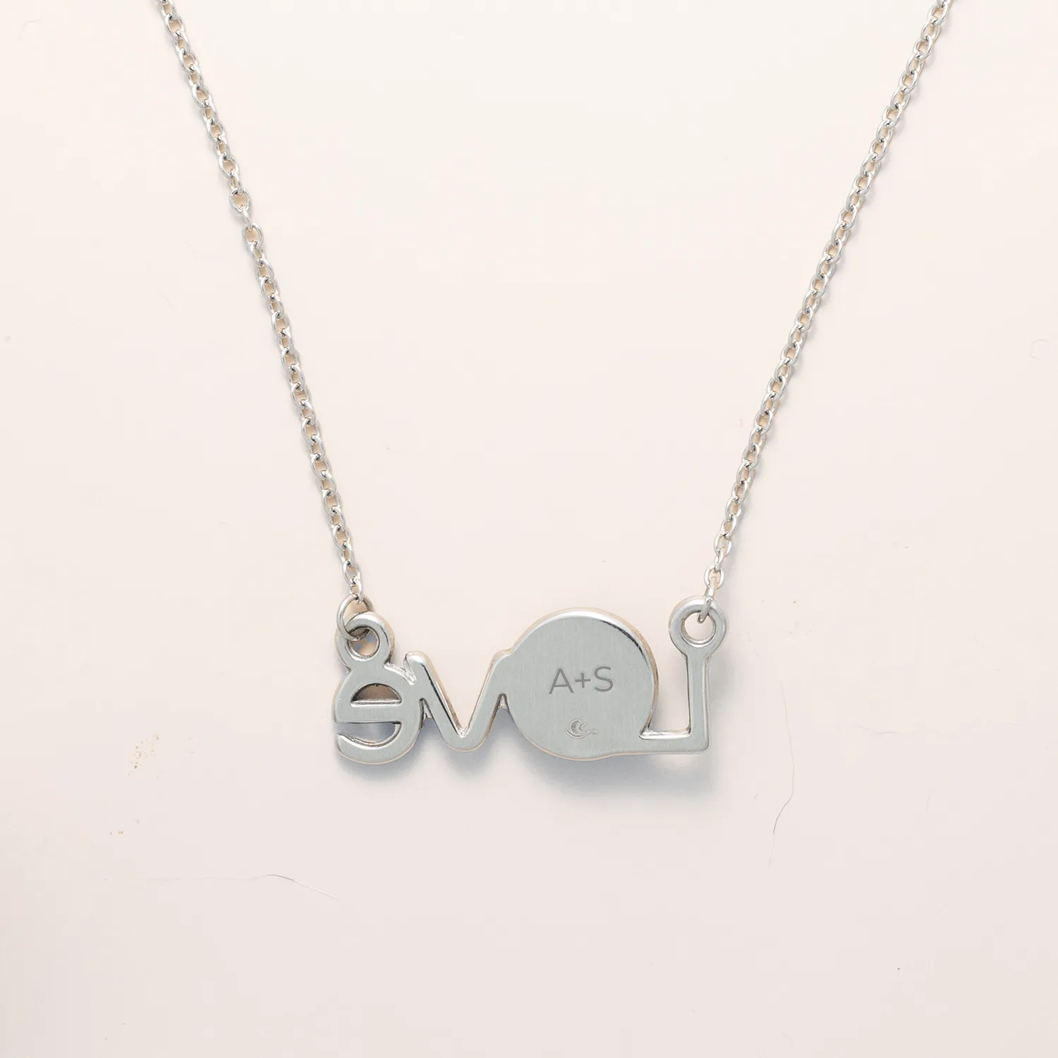 Earthglow Luna Love Necklace in Stainless Steel