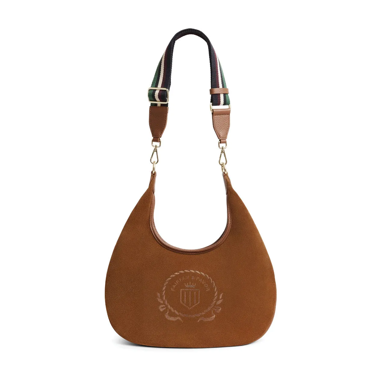 Fairfax & Favor Richmond Hobo Bag Suede