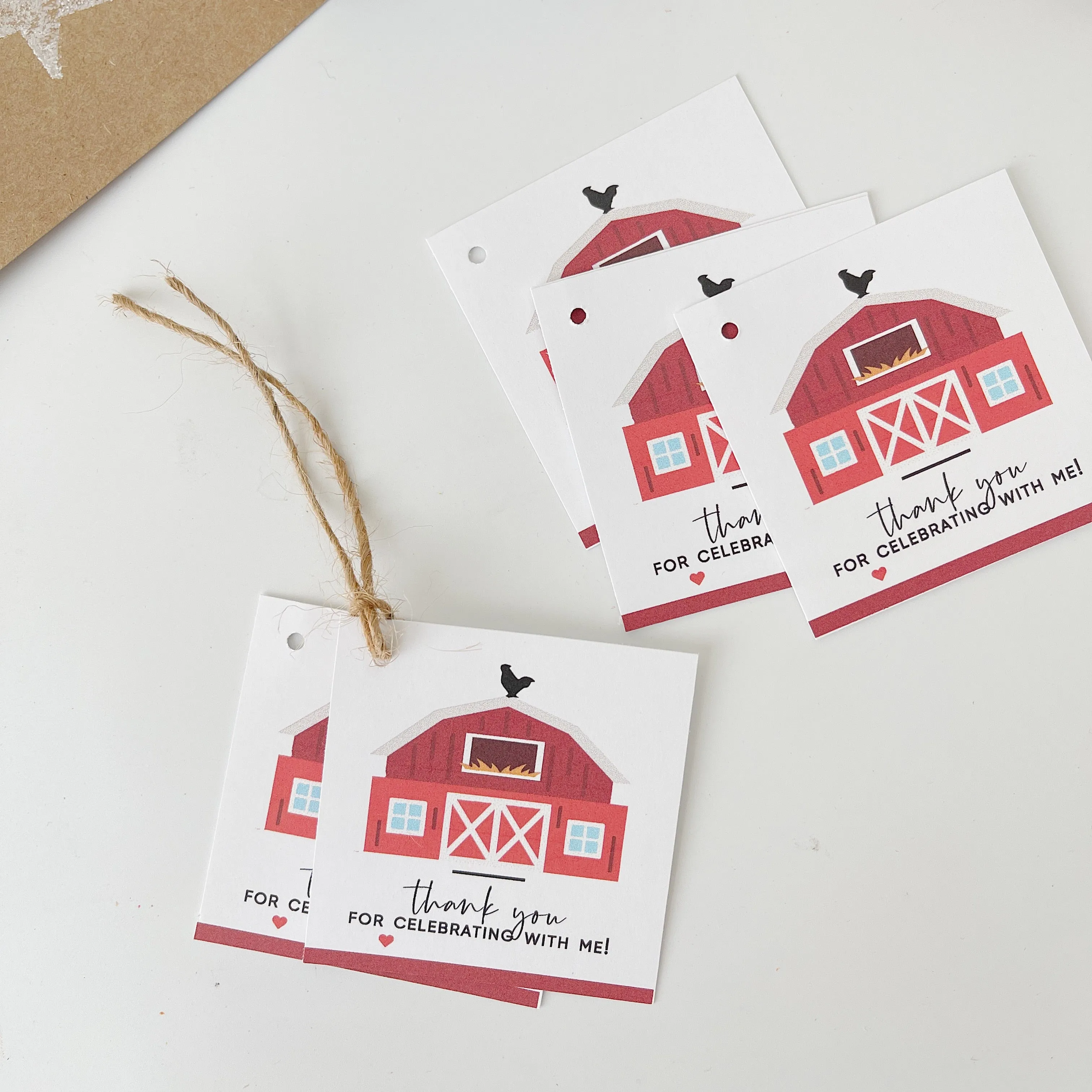 Farm Favor Bag - Red