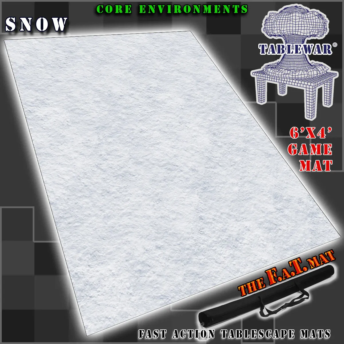 FAT Mat: Snow 6x4