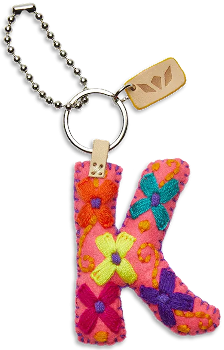 FELT ALPHABET CHARM - PINK