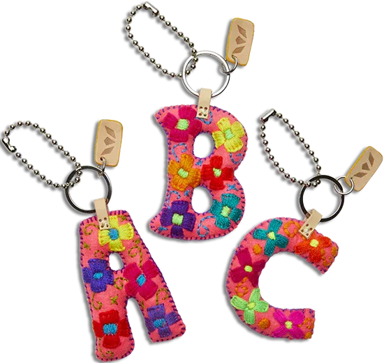 FELT ALPHABET CHARM - PINK