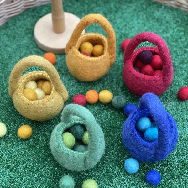 Felt Bags and Balls (5 pack)