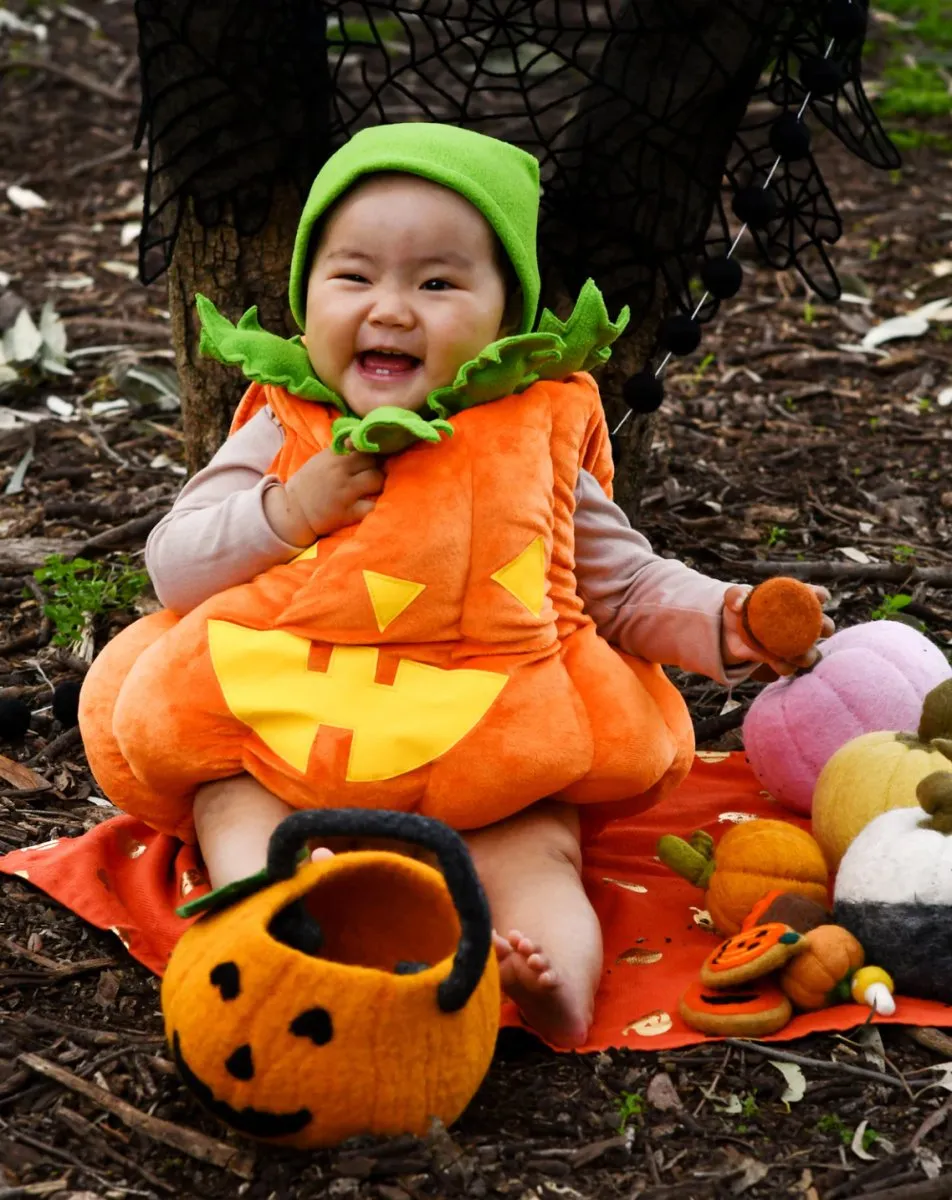 Felt Jack O' Lantern Pumpkin (Trick or Treat) Grazing Set - Tara Treasures