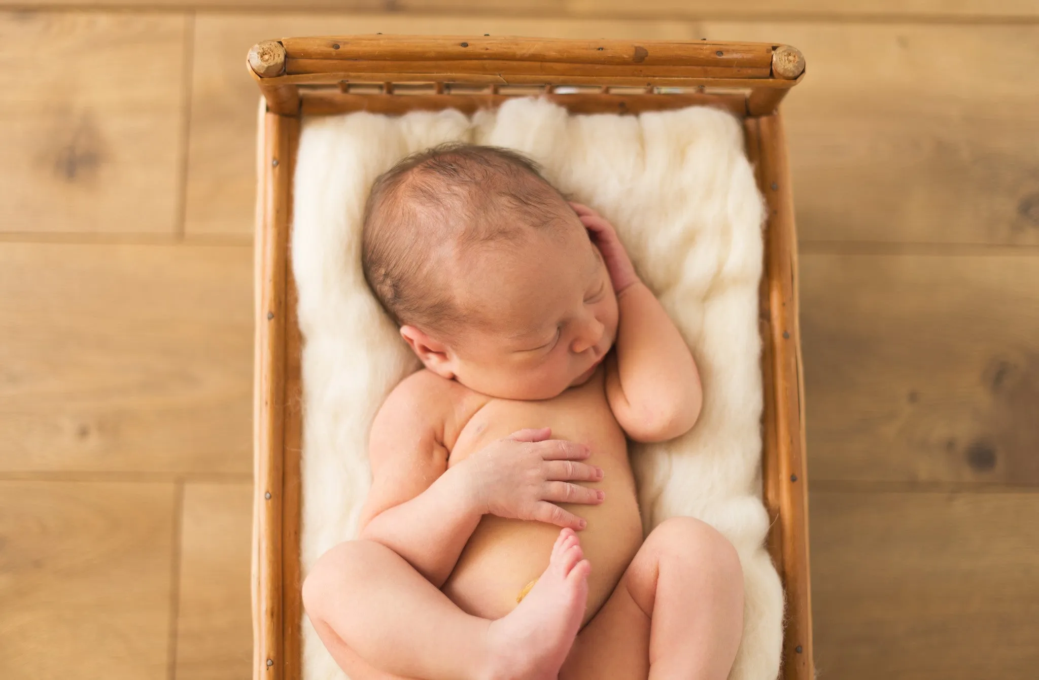 Fluffy Wool Felt Fleece Basket