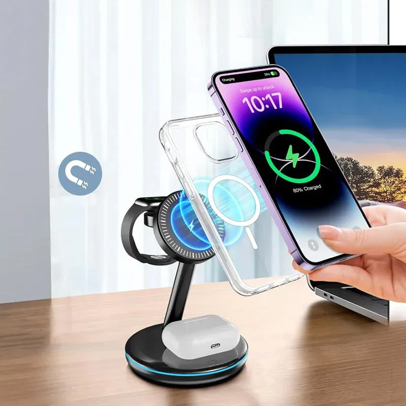 Folding Magnetic Multi-Function 3-in-1 Wireless Charger