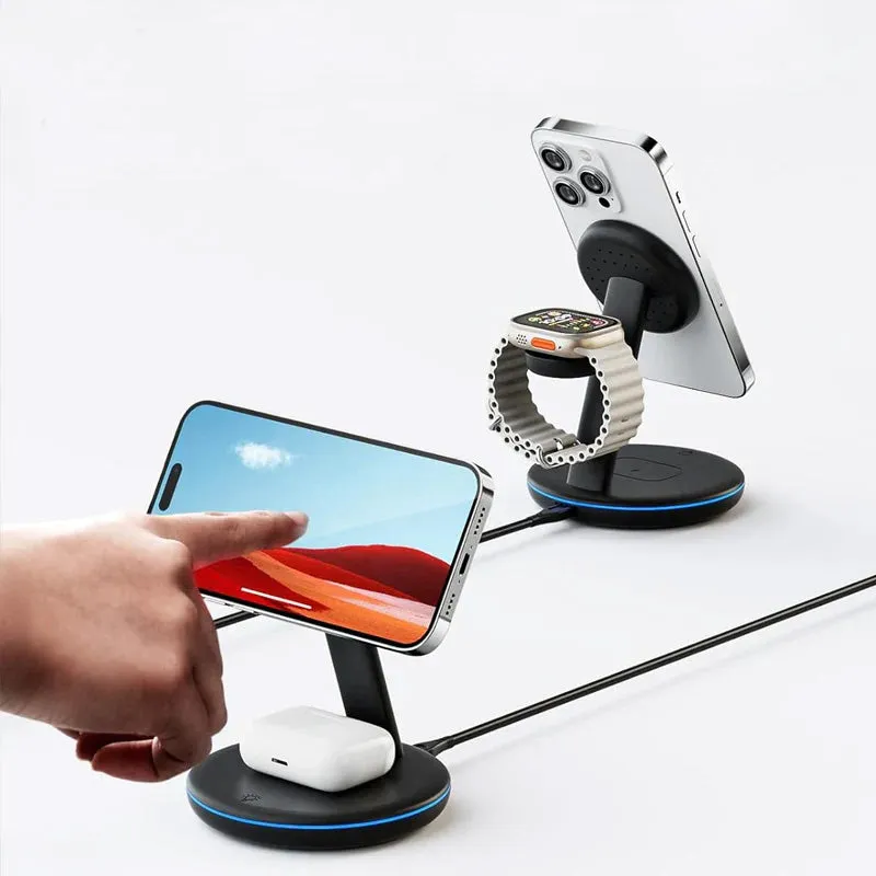 Folding Magnetic Multi-Function 3-in-1 Wireless Charger