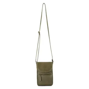 Franco Bonini 22-003NW Olive NS leather sling Phone bag *DC