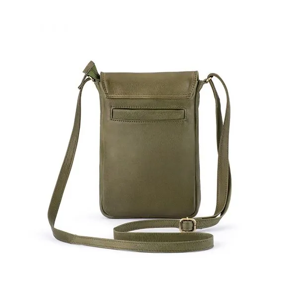 Franco Bonini 22-003NW Olive NS leather sling Phone bag *DC