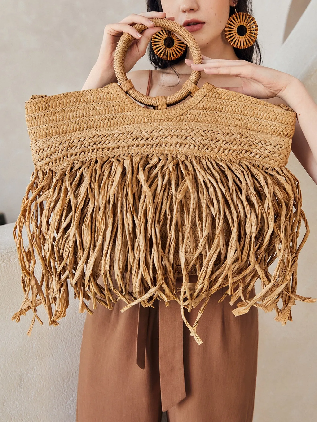 Fringe Design Tote Bag