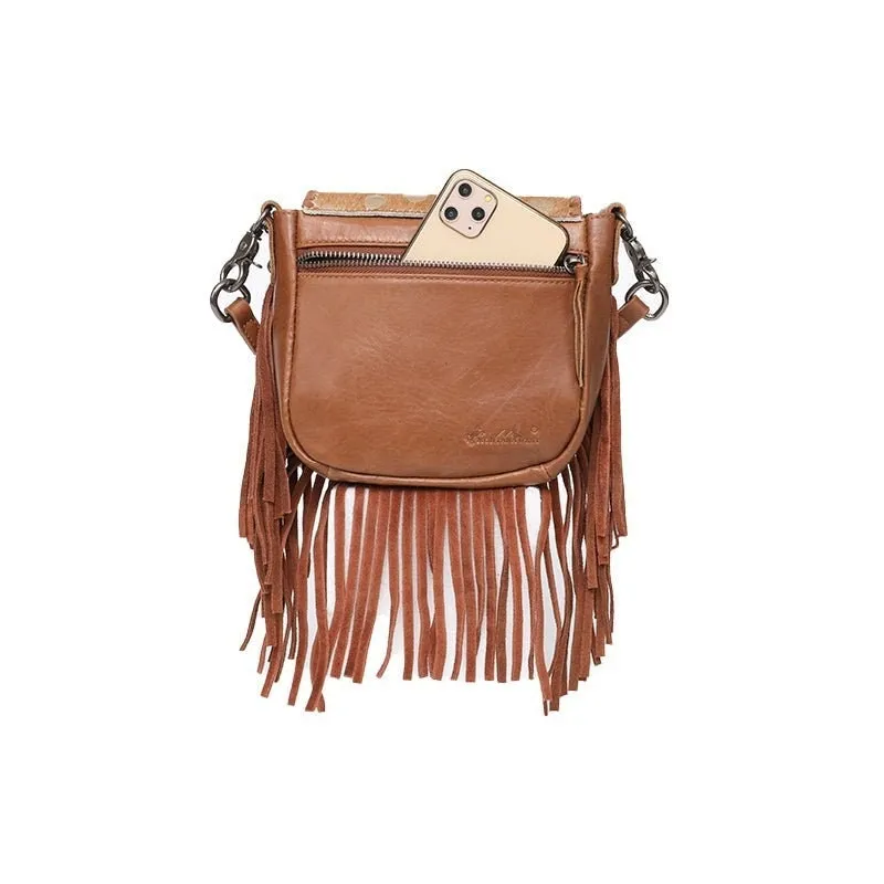 Fringe Leather Crossbody