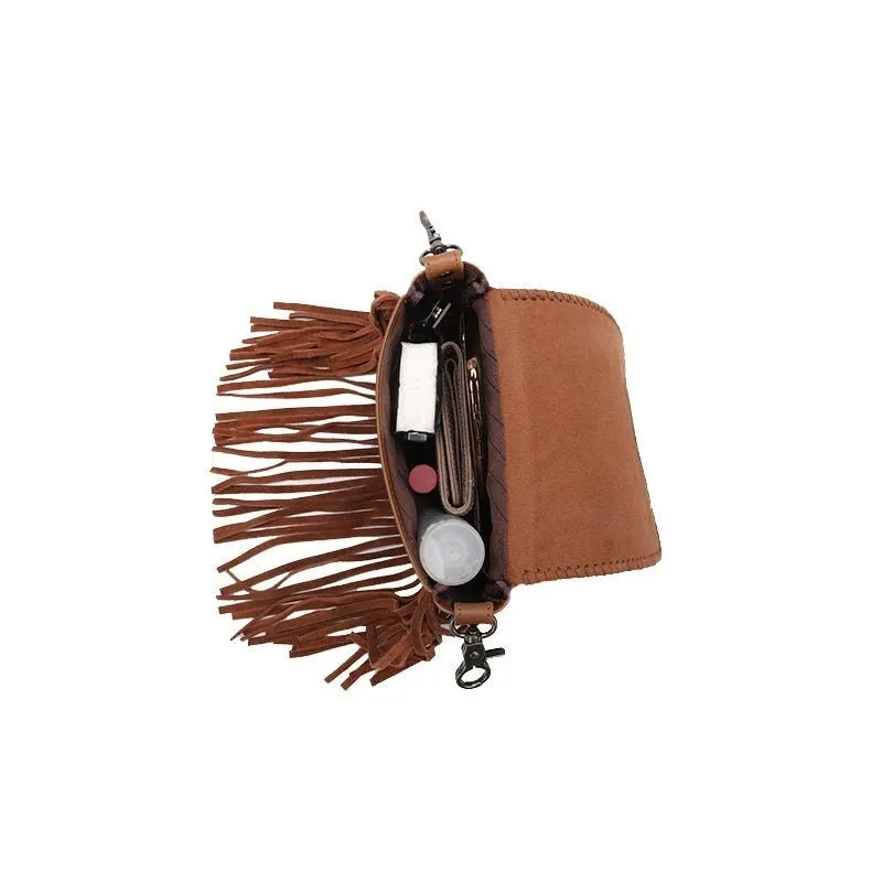 Fringe Leather Crossbody