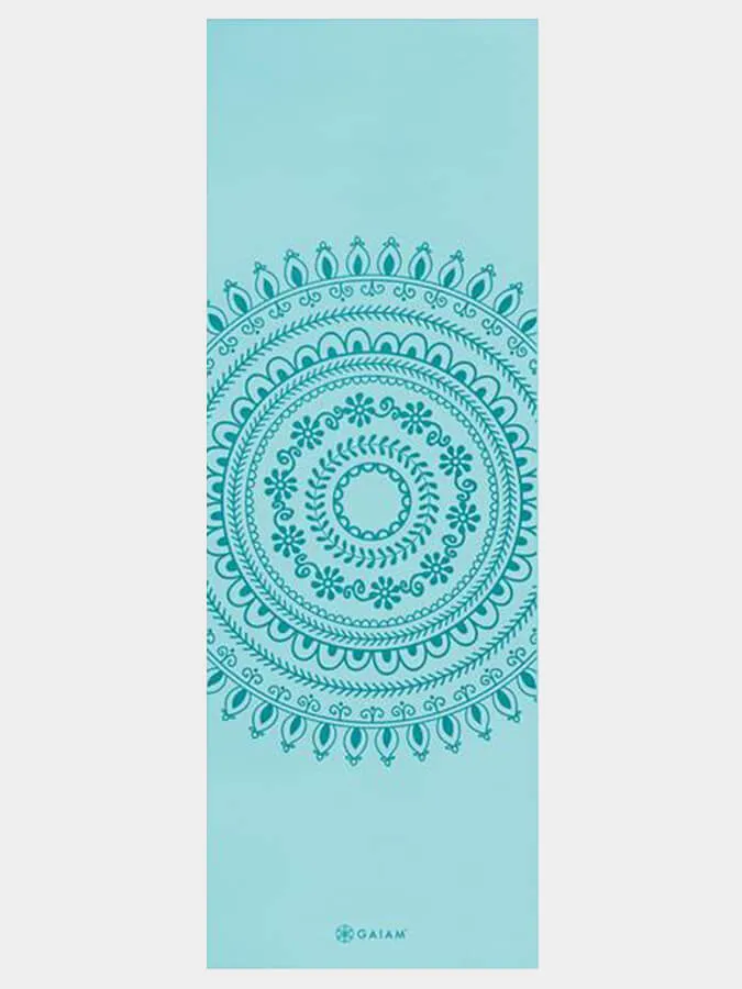 Gaiam Marrakesh Turquoise Yoga Mat 6mm