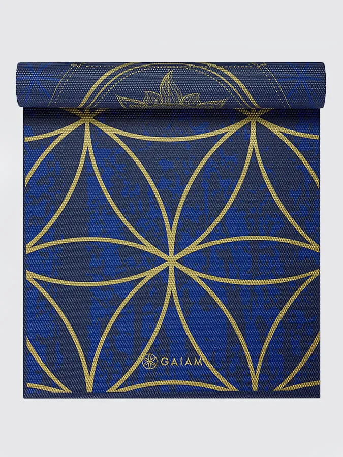 Gaiam Reversible Metallic Sun & Moon Yoga Mat 6mm