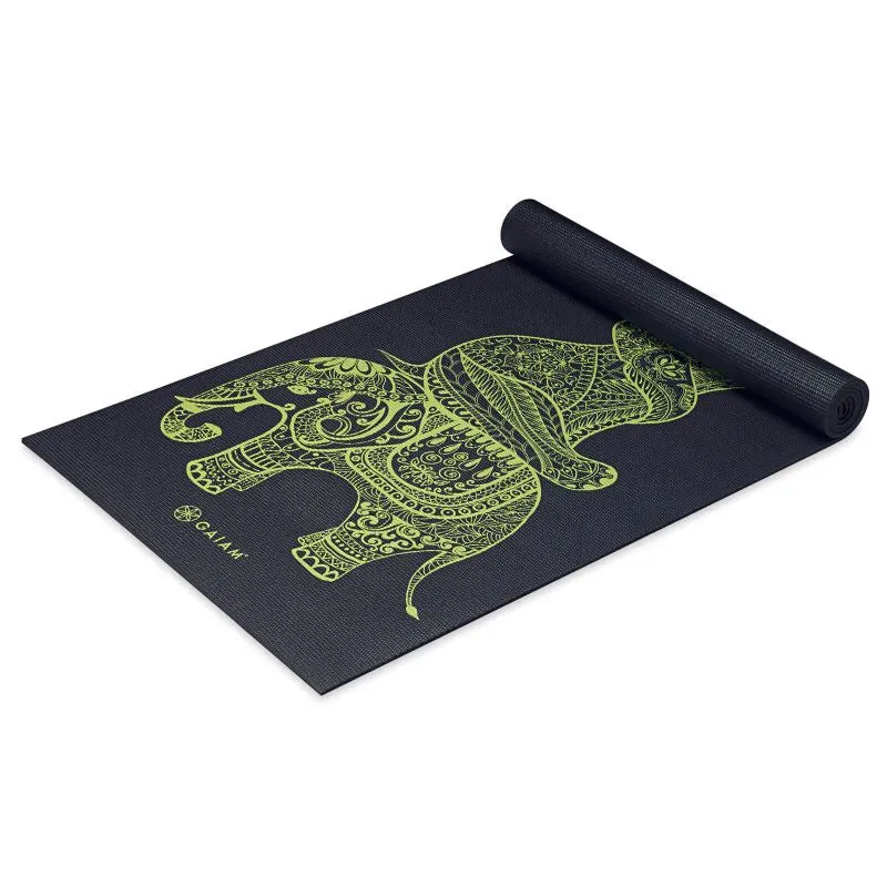 Gaiam Tribal Wisdom 6 MM Yoga Mat - Black