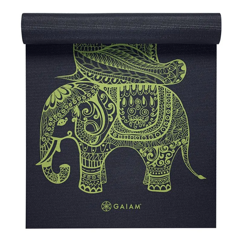 Gaiam Tribal Wisdom 6 MM Yoga Mat - Black