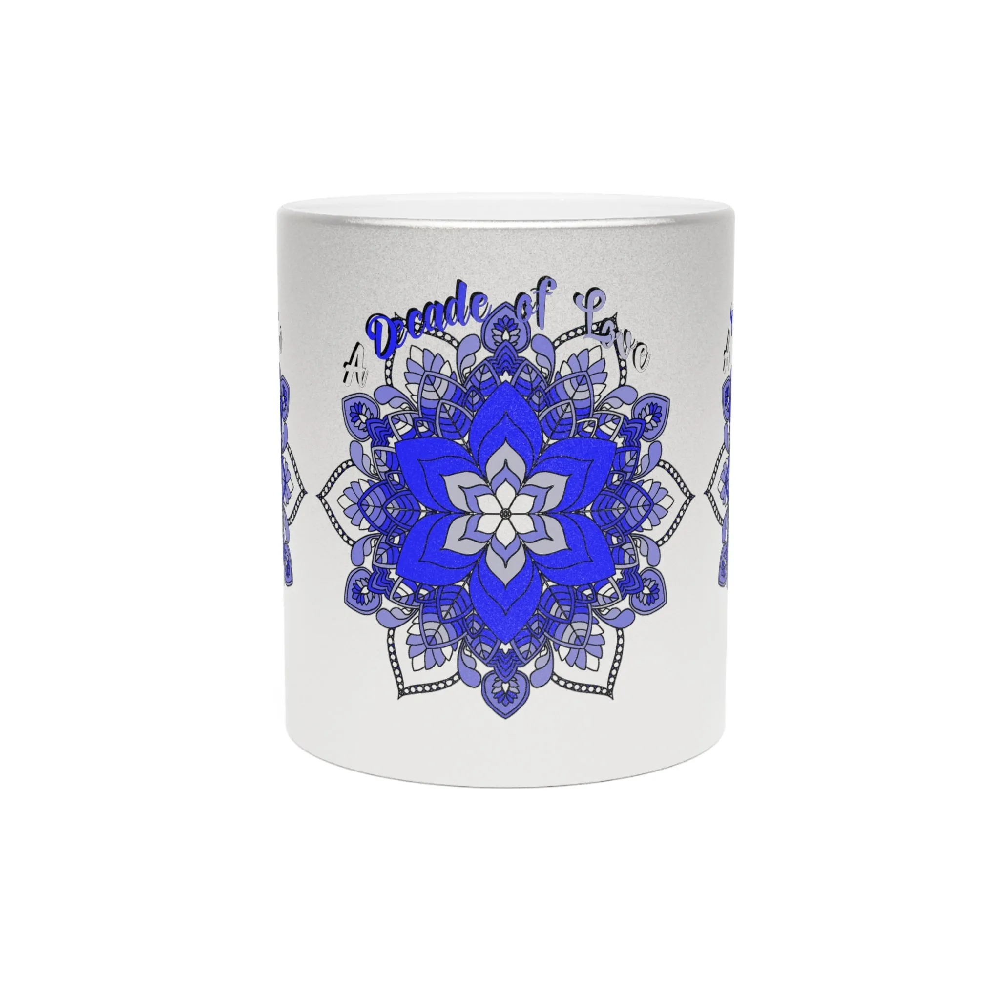 Handmade Mandala Metallic Mug - 10th Anniversary Gift